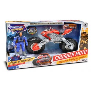 Crusher Moto Cm 20 con Personaggio Cm 8,5 di Distributori Giocattoli