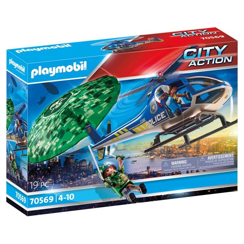 Elicottero della Polizia e Fuggitivo di Playmobil