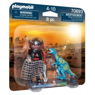 Velociraptor e Cacciatore di Playmobil