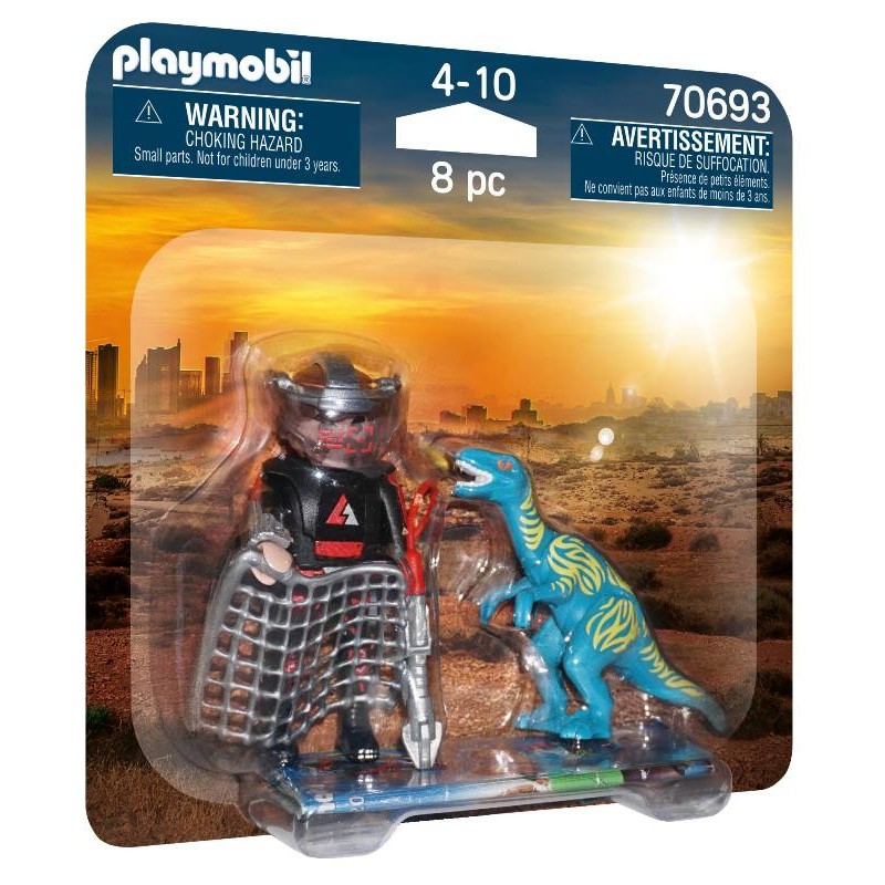 Velociraptor e Cacciatore di Playmobil