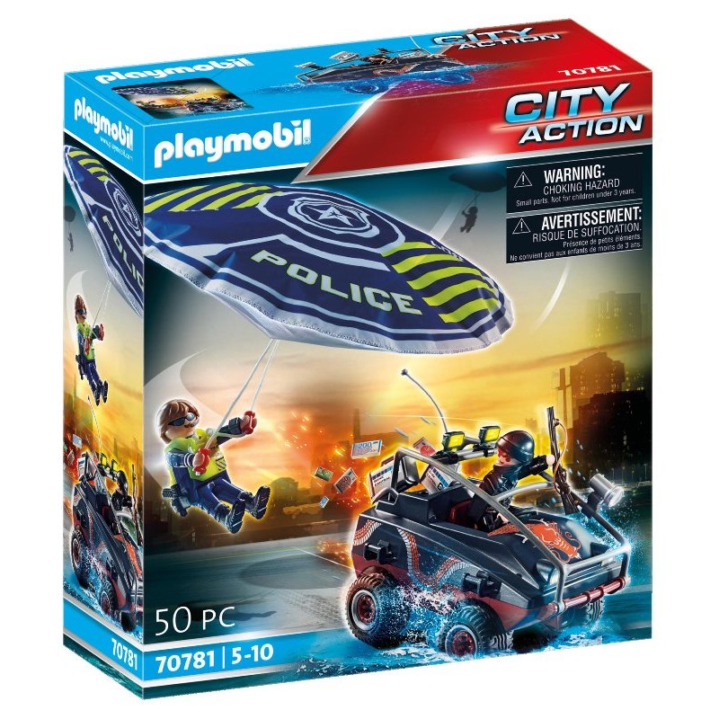 Paracadute della Polizia e Veicolo di Playmobil