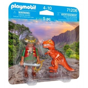 Esploratore e T-Rex di Playmobil