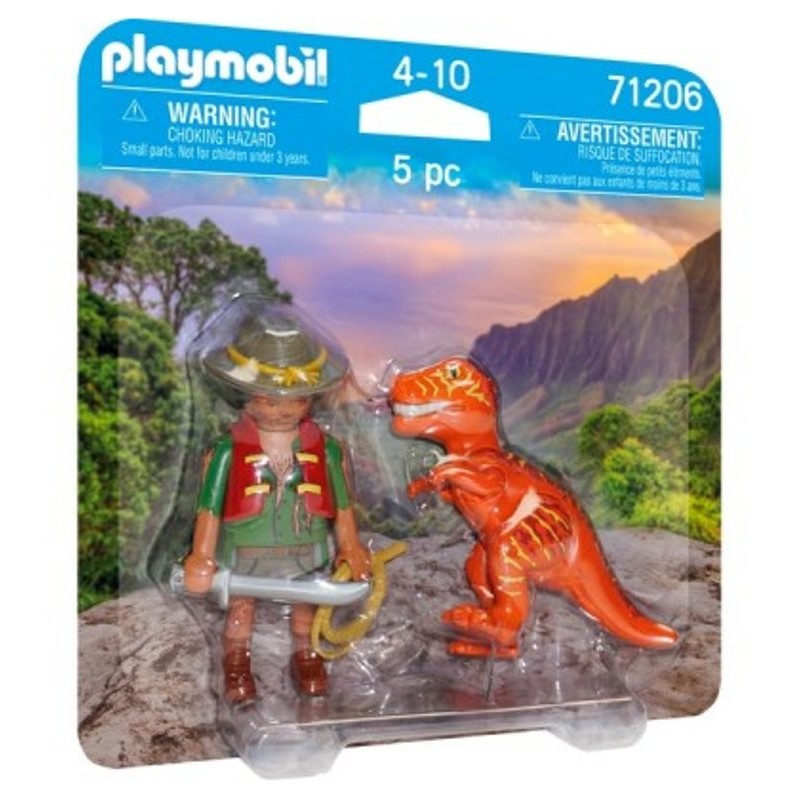 Esploratore e T-Rex di Playmobil