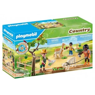 Passeggiata con gli Alpaca di Playmobil