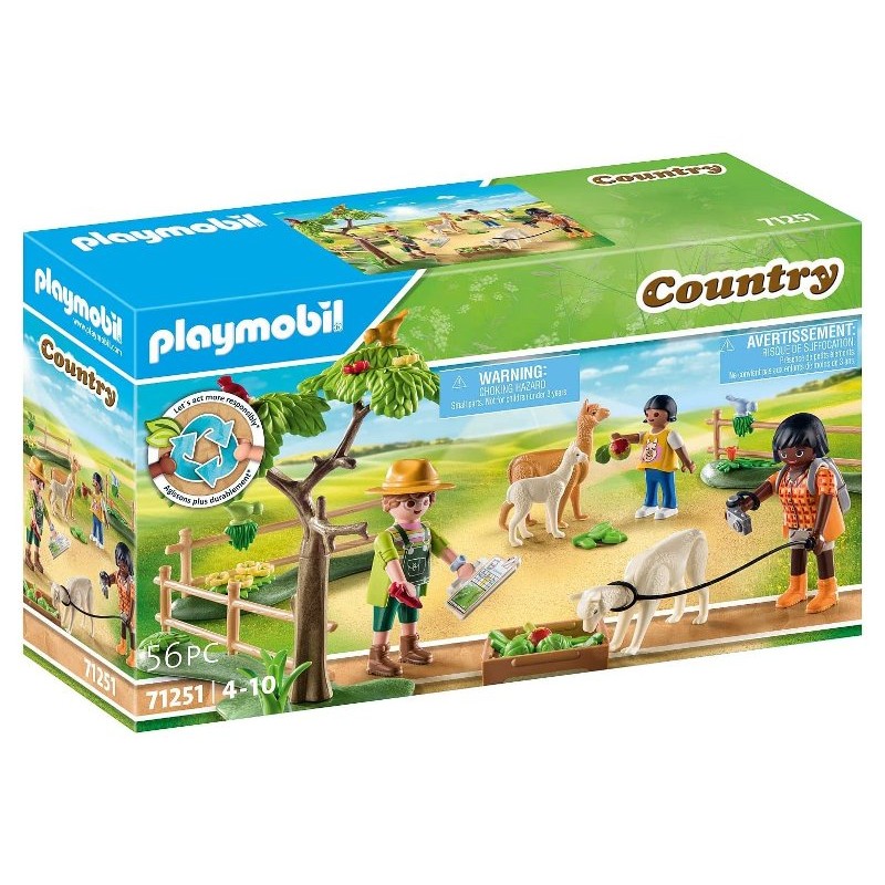 Passeggiata con gli Alpaca di Playmobil