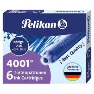 Cartucce di Inchiostro 4001 Adatte a Qualsiasi Tipo di Stilografica - Colore Blu di Pelikan