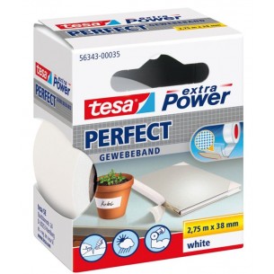 Nastro Telato Scrivibile Misura 2,75m X38mm Colore Bianco di Tesa-Comet
