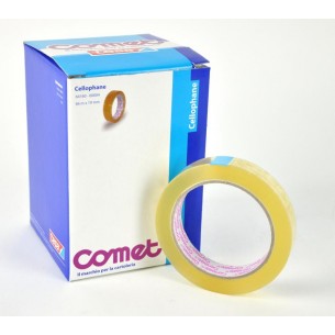 Nastro Adesivo Comet Misure 66m X 19mm - Espositore da 8 Pezzi di Tesa-Comet
