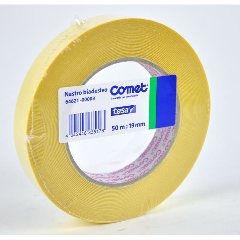 Nastro Biadesivo Comet Misure 50m X19mm di Tesa-Comet