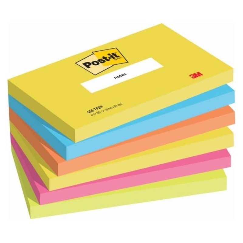 Post-It Energetic 76x127 Colorati Conf da 6 di 3m