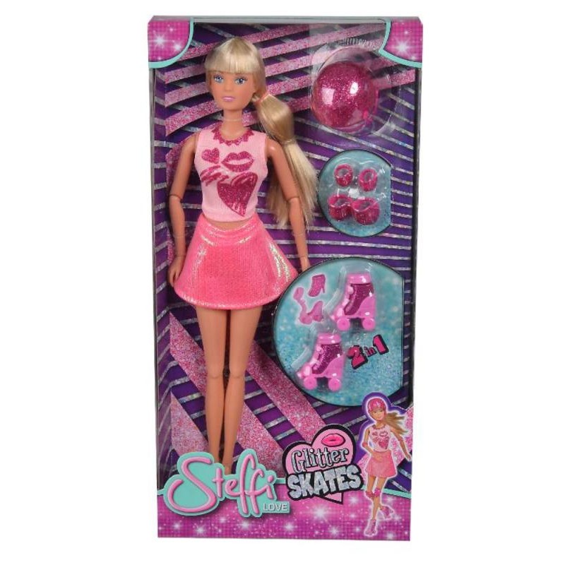Steffi Love Roller Skates con Accessori Glitterati di Simba Steffi-Evi