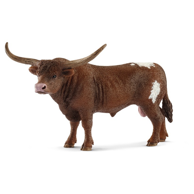 Toro Texas Longhorn (Farm World - Price Grey) di Schleich Farm World