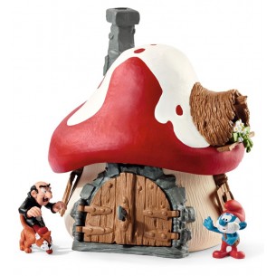 Casa dei Puffi con 2 Figure (The Smurfs) di Schleich The Smurfs