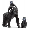 Famiglia di Gorilla della Pianura (Wild Life) di Schleich Wild Life