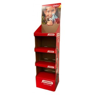 Espositore da Terra in Cartone Schleich 4 Piani