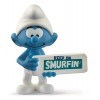 Puffo con Cartello (The Smurfs - Price Red) di Schleich The Smurfs