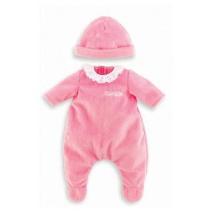 Tutina con Cuffietta Rosa per Bambole Cm.30 di Corolle