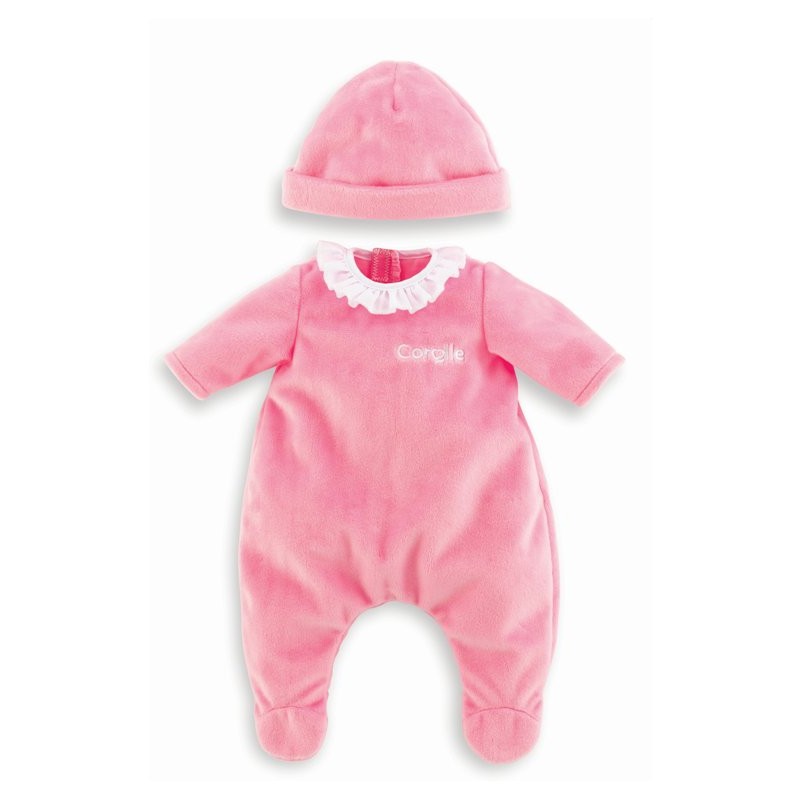 Tutina con Cuffietta Rosa per Bambole Cm.30 di Corolle