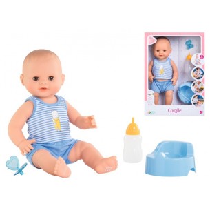 Corolle Bebe' Paul Cm.36 Beve e Bagna, Accessori Inclusi