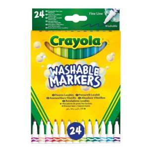 24 Pennarelli Punta Fine Lavabili di Crayola