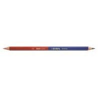 Matita Bicolore Lyra Duo Slim - Mina Diametro 2,8 Mm Colori Rosso/Blu - Confezione da 12 Pezzi di Fila