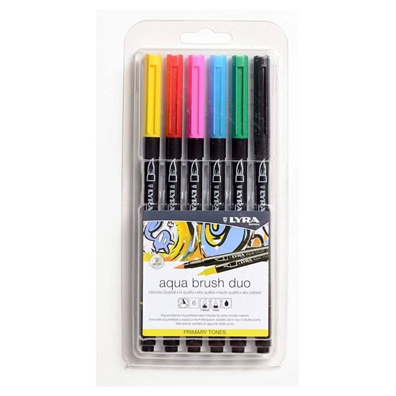 Lyr Aqua Brush Duo Primary Set 6 Pz di Fila