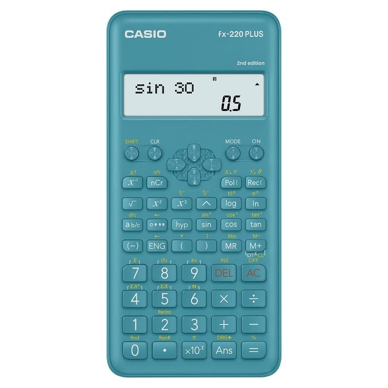 Calcolatrice Scientifica Colore Azzurro di Casio