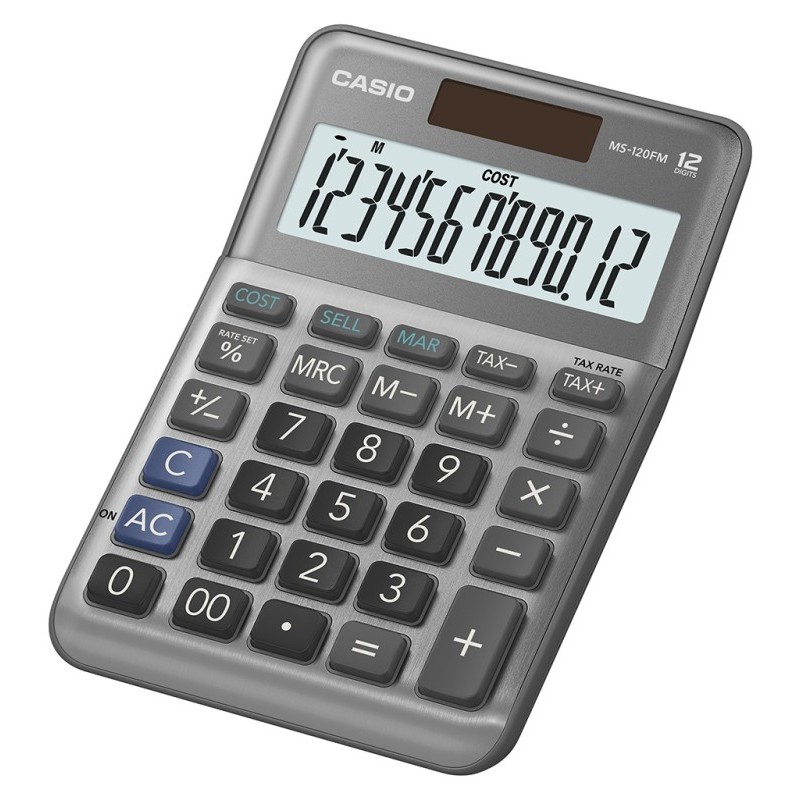 Calcolatrice da Tavolo Ms-120bm 12 Cifre di Casio