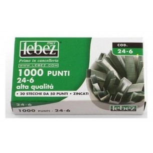 Punti Zincati 6mm 1000 Pz di Lebez