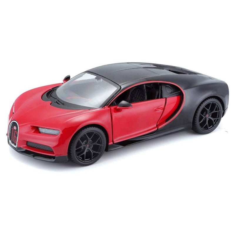 1/18 Bugatti Chiron Sport Black/Red di Bburago