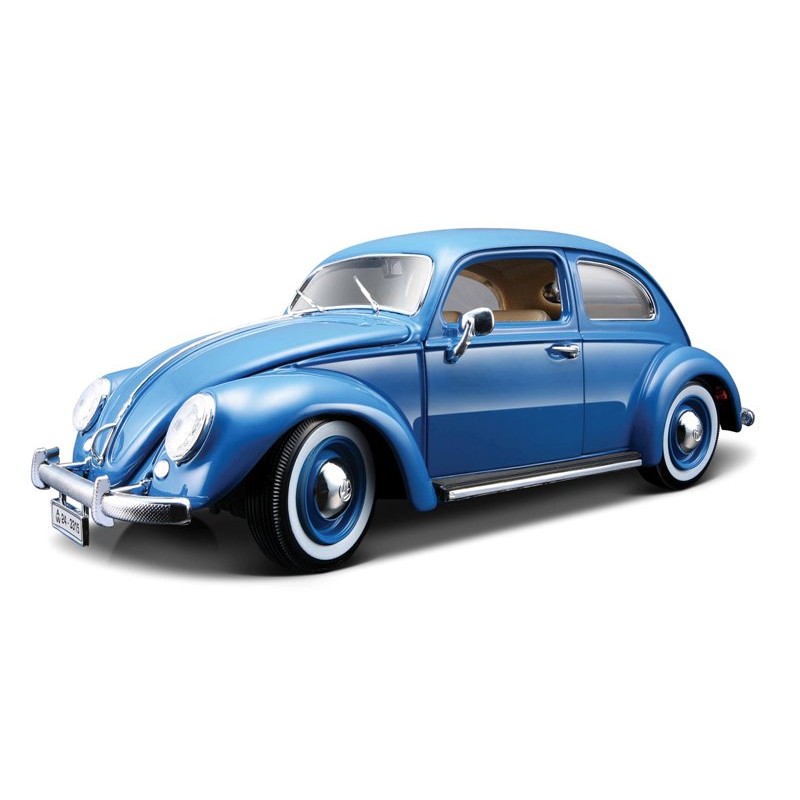 Bur18-12029 - 1:18 Volkswagen Käfer-Beetle 1955 - Cream - Model Tech