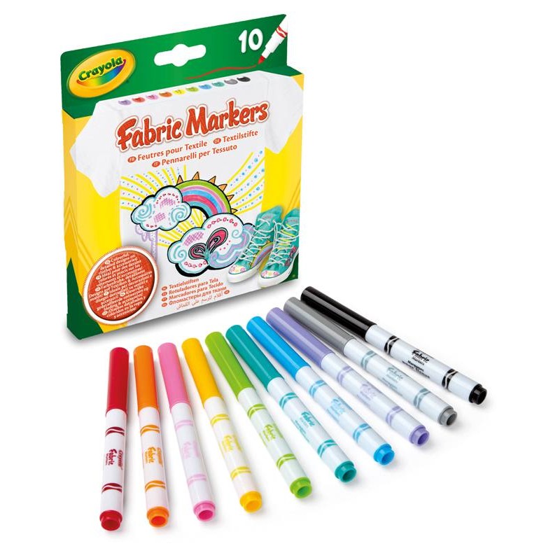 10 Pennarelli per Tessuto di Crayola