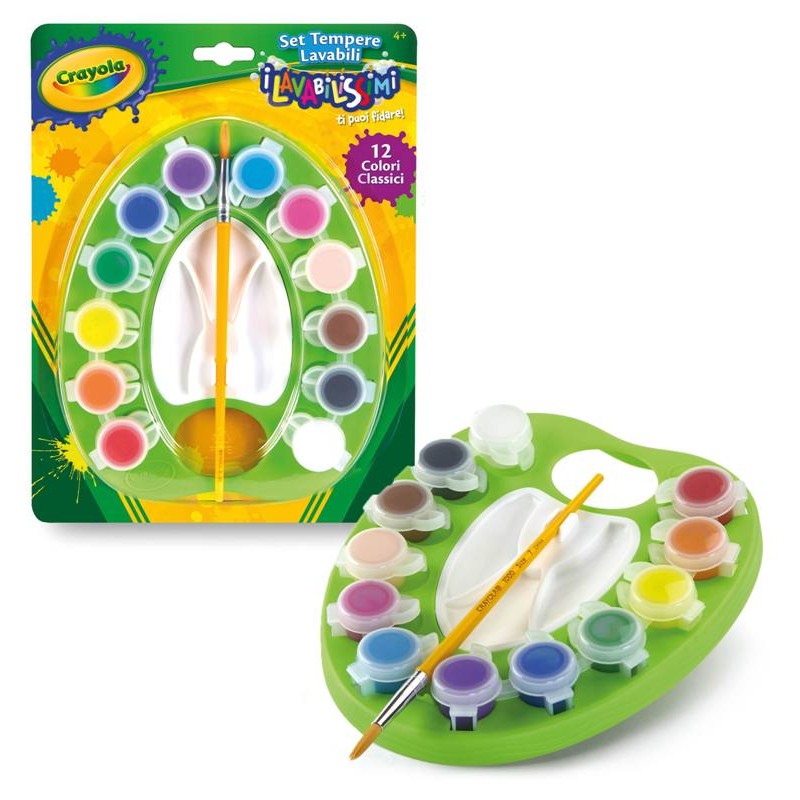 Lavabilissimi - Set 12 Tempere Ultra Lavabili di Crayola