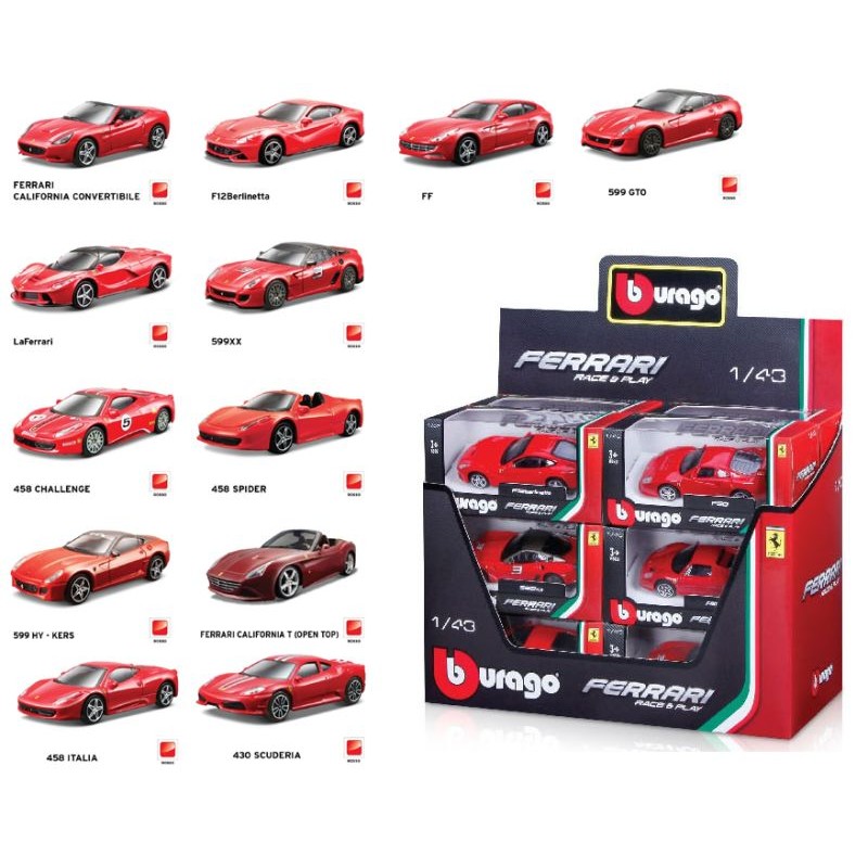 1/43 Collezione Ferrari R&P di Bburago