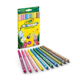 10 Pennarelli Superpunta Lavabili Profumelli di Crayola