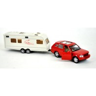 Auto con Roulotte Diecast di Distributori Giocattoli