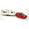 Auto con Roulotte Diecast di Distributori Giocattoli