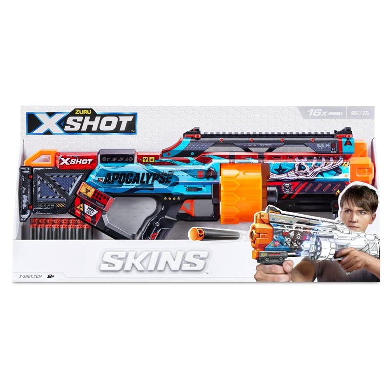 X-Shot Skins Last Stand (16 Darts) Open Box,Bulk di Zuru X-Shot
