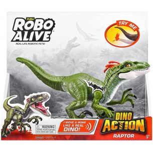 Robo Alive-Dino Action S1 Raptor di Zuru Robo Alive