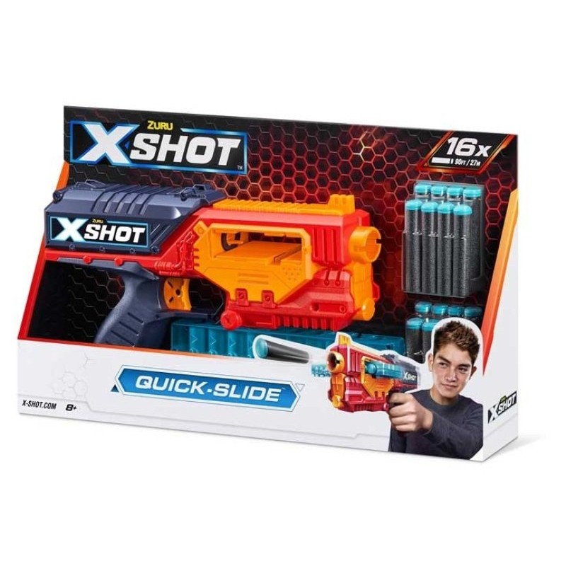 X-Shot Quick Slide(16darts) Open Box,Bulk di Zuru X-Shot