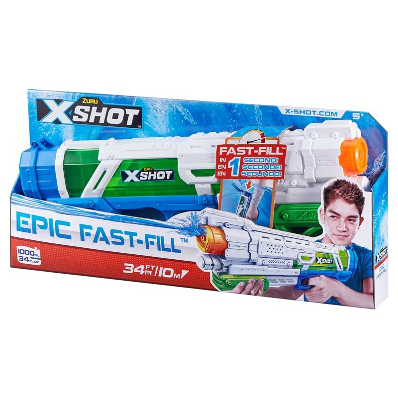 XShot Water Fast Fill Blaster Large Open Box,Bulk di Zuru