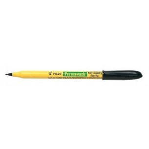 Marcatore Pilot Permawash Colore Nero per Tessuti