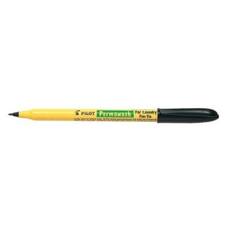 Marcatore Pilot Permawash Colore Nero per Tessuti