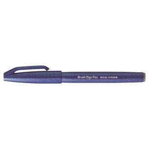 Sign Pen Brush Pentel Blu di Pentel Ital. Spa