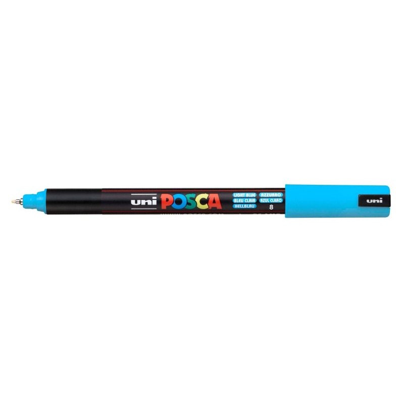 Poscapen Azzurro Pennarello Uniposca Marker Ultra Fine 0,7 Mm di Osama