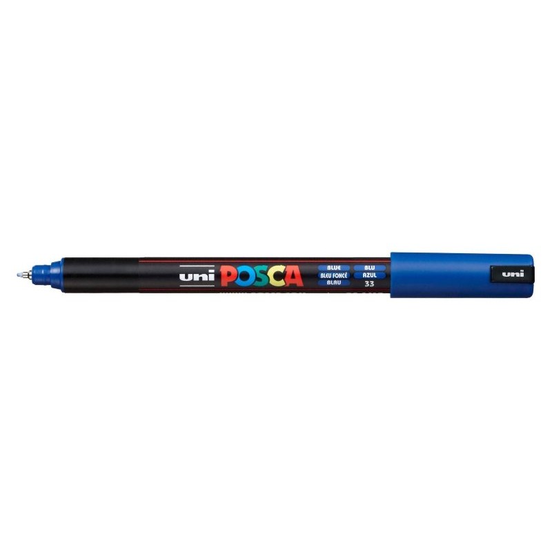 Poscapen Blu Pennarello Uniposca Marker Ultra Fine 0,7 Mm di Osama