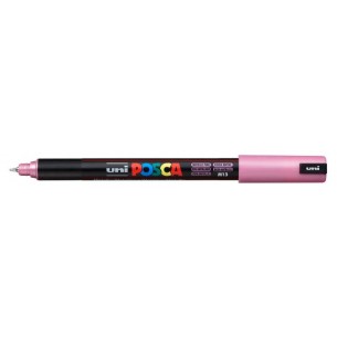 Poscapen Rosa Metal Pennarello Uniposca Marker Ultra Fine 0,7 Mm di Osama
