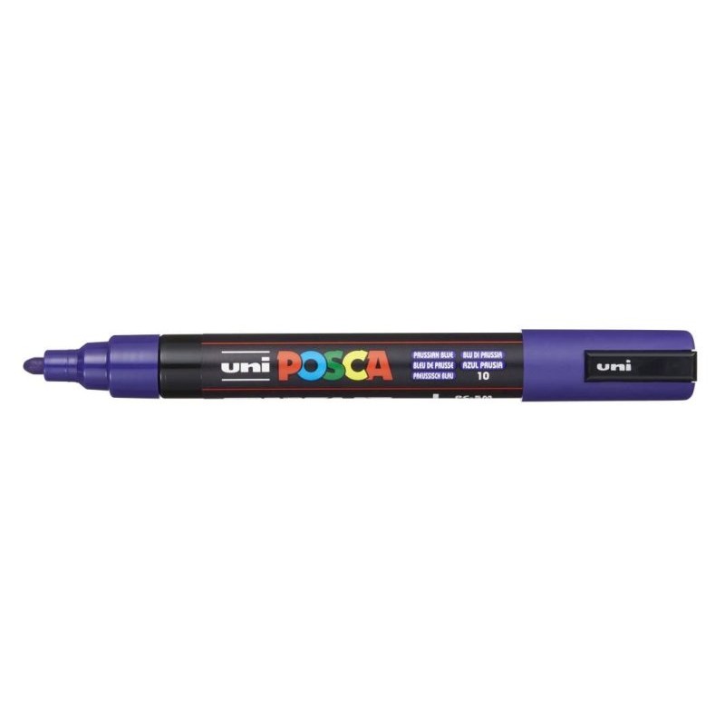 Posca Medio Blu Prussia Pennarello Uniposca Marker Medio 2,5 Mm di Osama