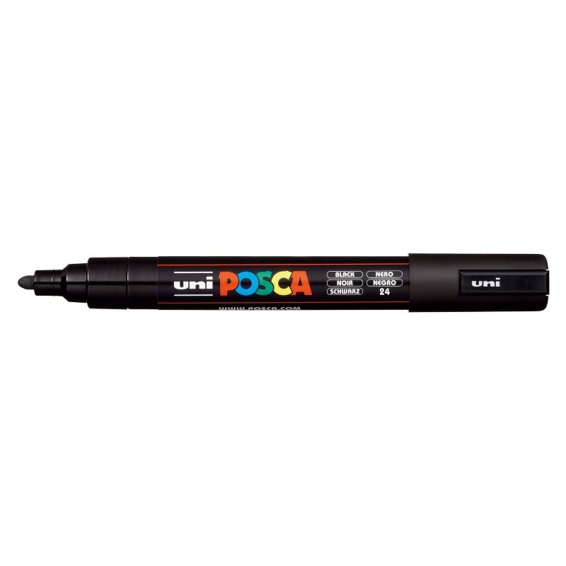 Posca Medio Nero Pennarello Uniposca Marker Medio 2,5 Mm di Osama
