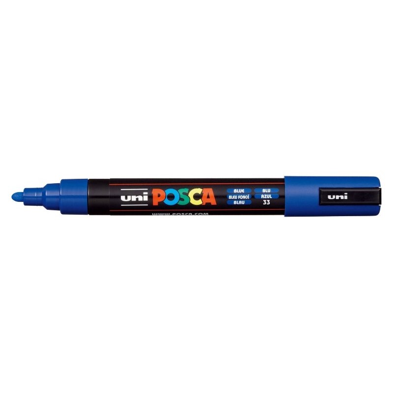 Posca Medio Blu Pennarello Uniposca Marker Medio 2,5 Mm di Osama